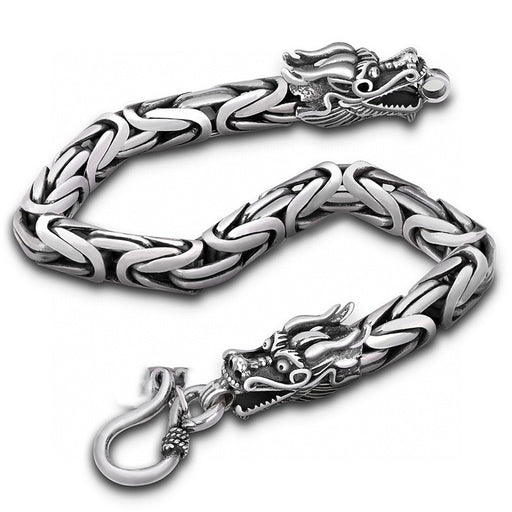 vintage ethnic silver bracelet, view 7 - MRSLM