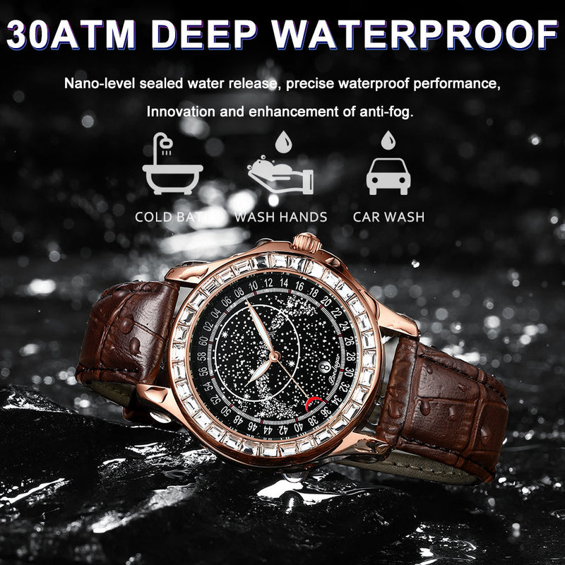 casual luminous quartz watch, view 4 - MRSLM