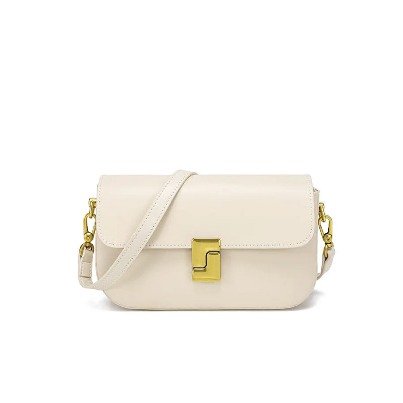 genuine leather minimalist small square bag, view 2 - MRSLM