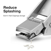 folding stainless steel nail clippers, view 5 - MRSLM