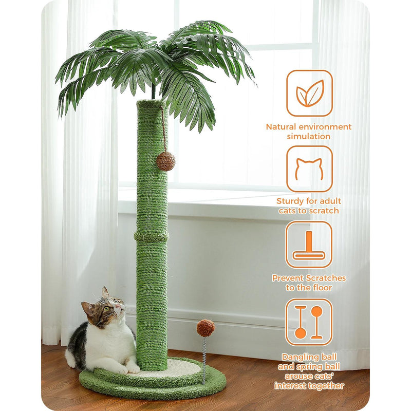tall cat scratching post, view 6 - MRSLM