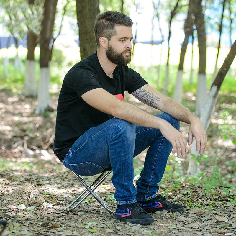 folding camping stool, view 5 - MRSLM