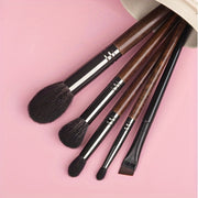 5-piece goat hair makeup brush set, view 5 - MRSLM