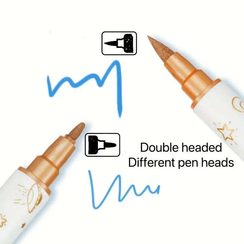 10-piece metal double head nail art pen set, view 4 - MRSLM
