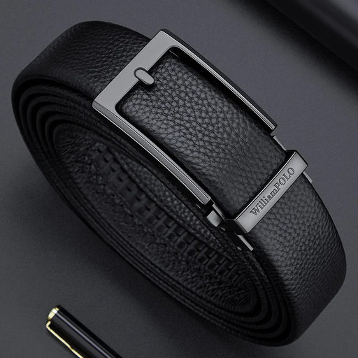 men's leather belt with automatic buckle - MRSLM