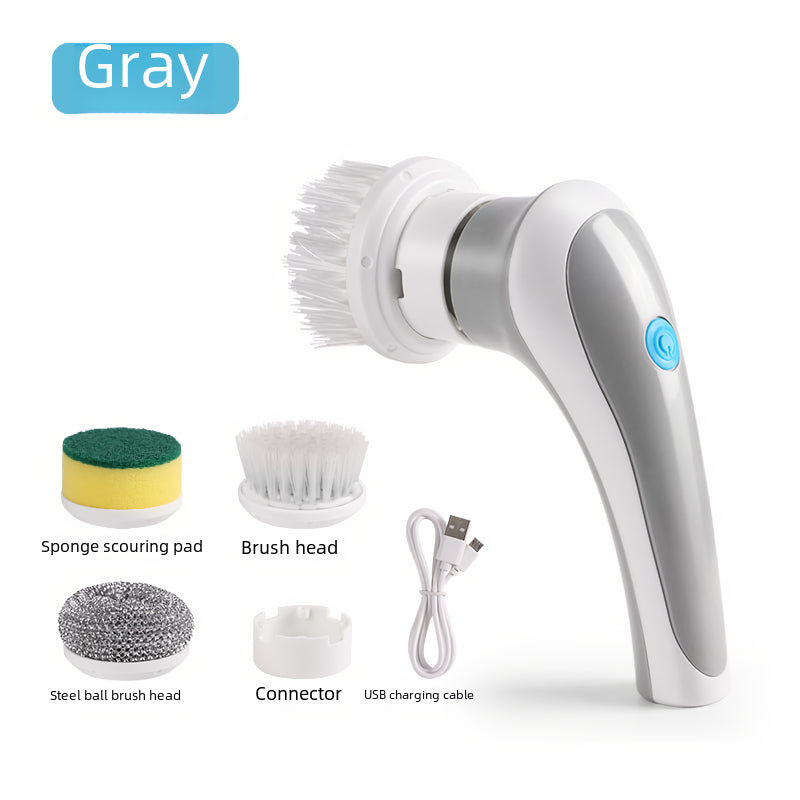 3-in-1 usb rechargeable electric cleaning brush, view 3 - MRSLM