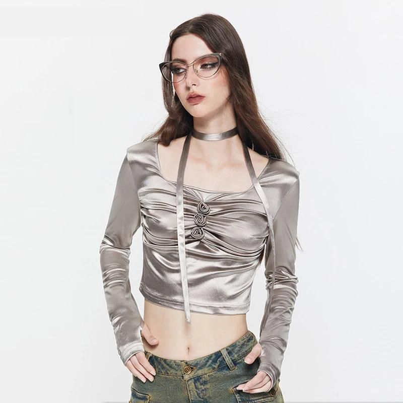 silver metallic top - MRSLM