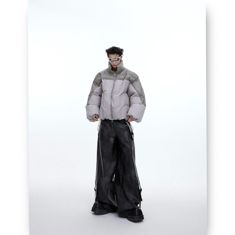 thickened 3d splicing design jacket, view 8 - MRSLM