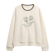women's apricot casual pullover, view 2 - MRSLM