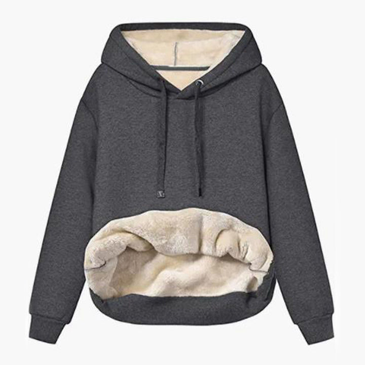 Women's Thermal Sherpa Pocket Hooded Sports Sweatshirt Jacket