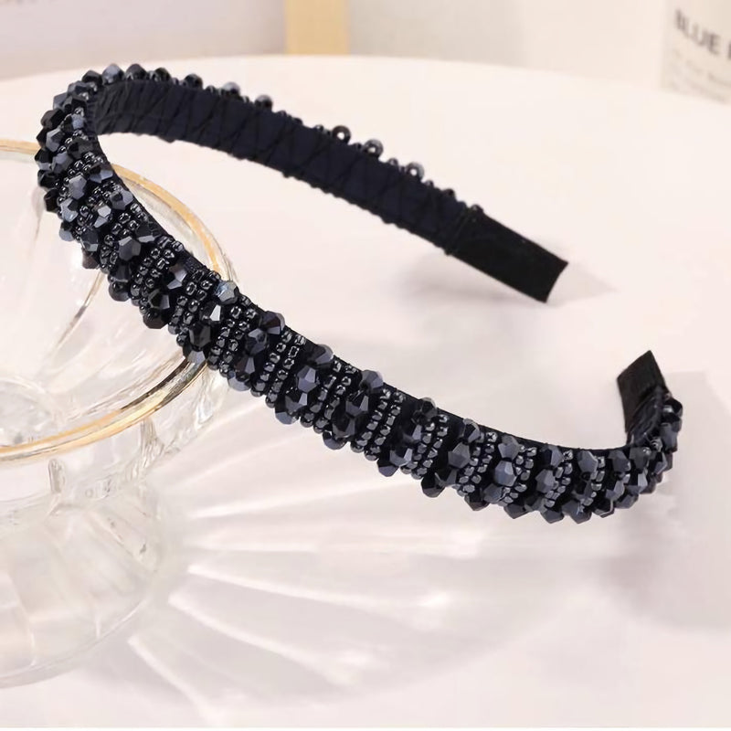 rhinestone crystal headband, view 3 - MRSLM