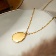 Opal drop pendant necklace, view 5 - MRSLM