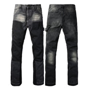 men's contrast color retro jeans, view 2 - MRSLM