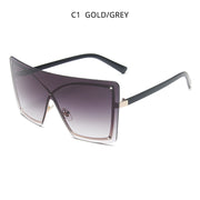 oversized flat top sunglasses, view 6 - MRSLM