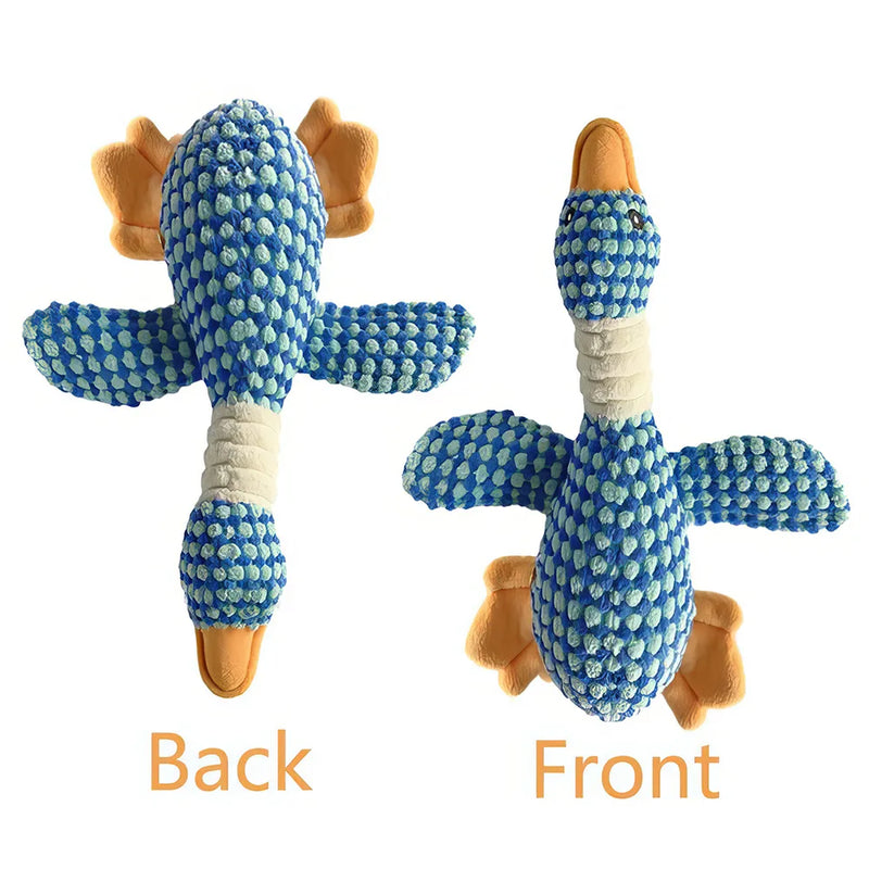 plush duck squeak toy for dogs, view 10 - MRSLM