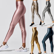 high waist solid color pencil tights - MRSLM
