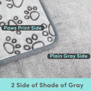 soft warm dog blanket with paw print, view 6 - MRSLM