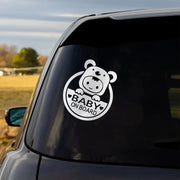 reflective baby on board car decal, view 6 - MRSLM