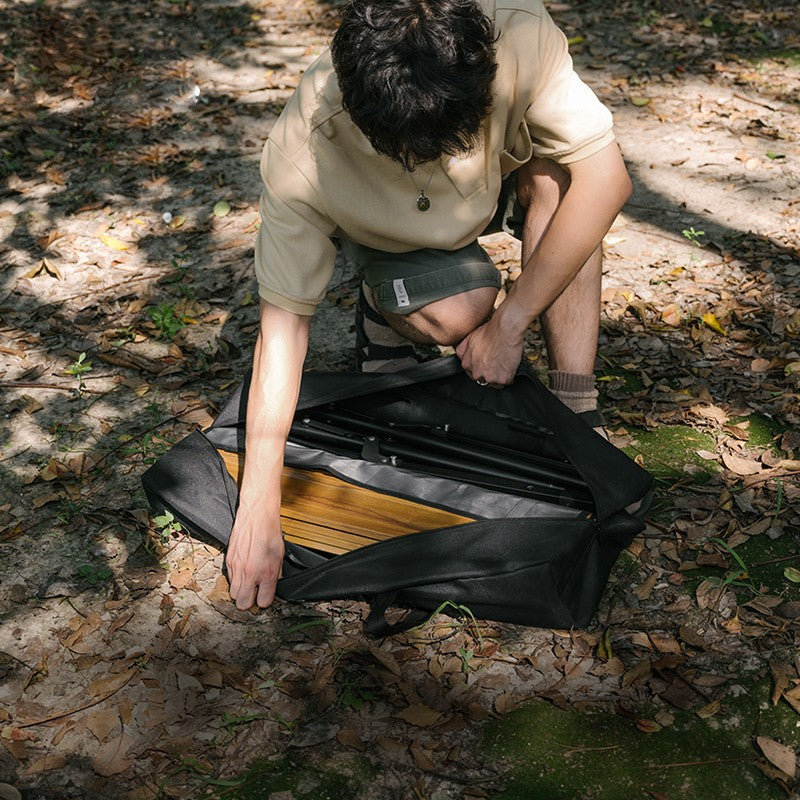 portable folding aluminum camping table, view 9 - MRSLM