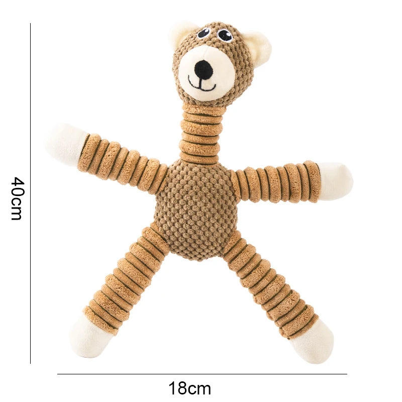 cute animal plush puzzle toy, view 2 - MRSLM