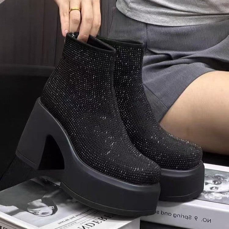 women's platform booties, view 2 - MRSLM