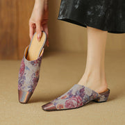suede mule slippers, view 23 - MRSLM