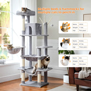 tall cat tree tower, view 5 - MRSLM