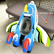 inflatable airplane swim ring with seat, view 4 - MRSLM