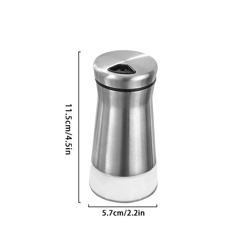 stainless steel pepper and salt shaker, view 9 - MRSLM