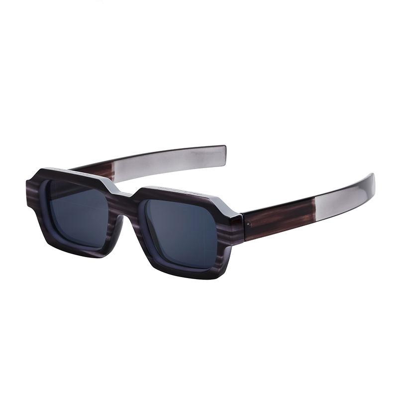 retro rectangle sunglasses, view 2 - MRSLM