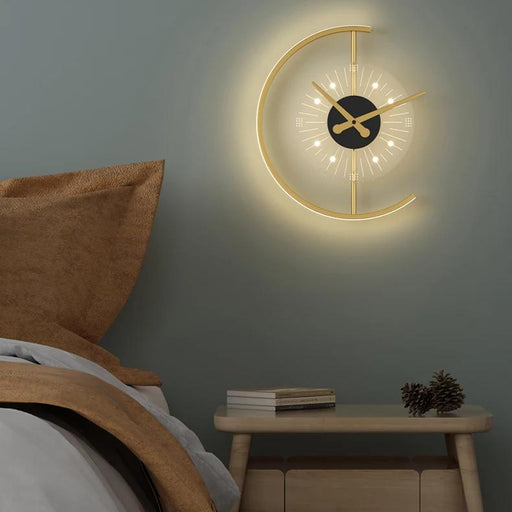 LED wall lamp with clock - MRSLM