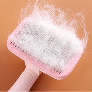 self-cleaning dog and cat grooming brush, view 8 - MRSLM