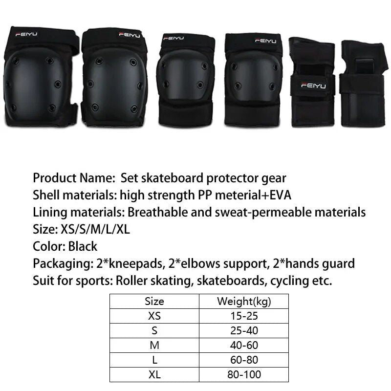 skating and cycling protective gear set, view 7 - MRSLM
