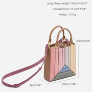 colorful square bucket bag, view 10 - MRSLM