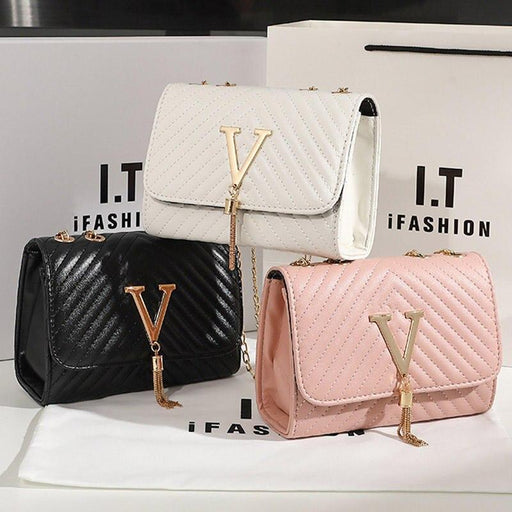 embroidered crossbody bag with sequined tassel - MRSLM