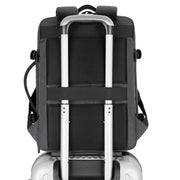 expandable travel backpack with usb port, view 8 - MRSLM