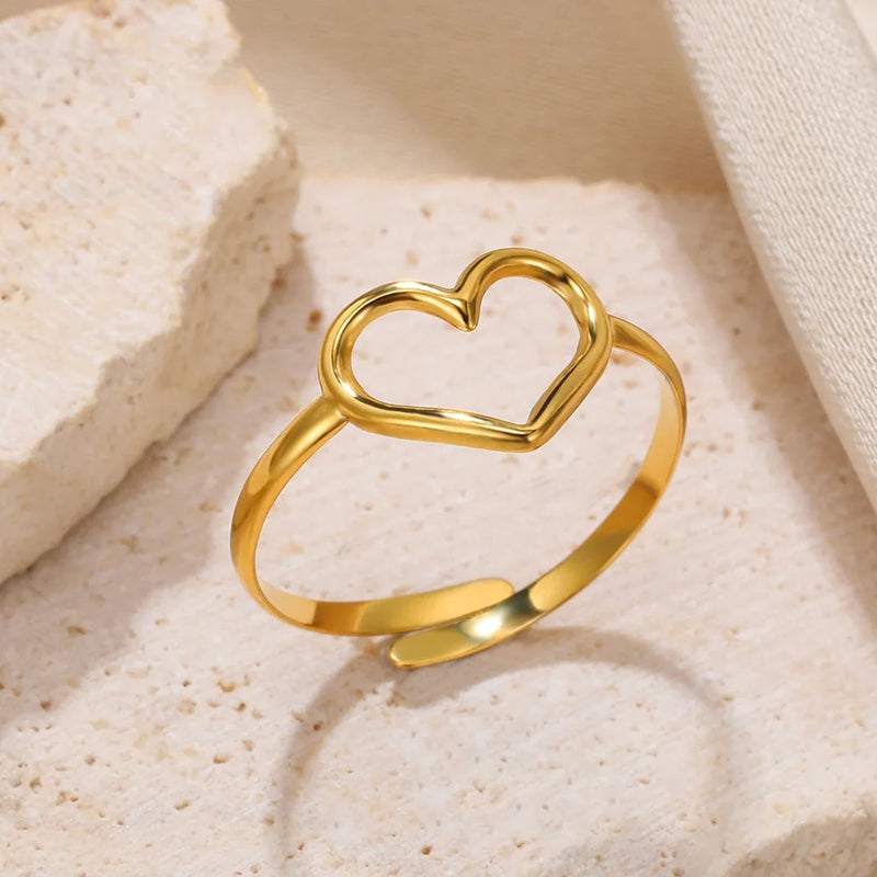 vintage stainless steel adjustable geometric ring, view 11 - MRSLM