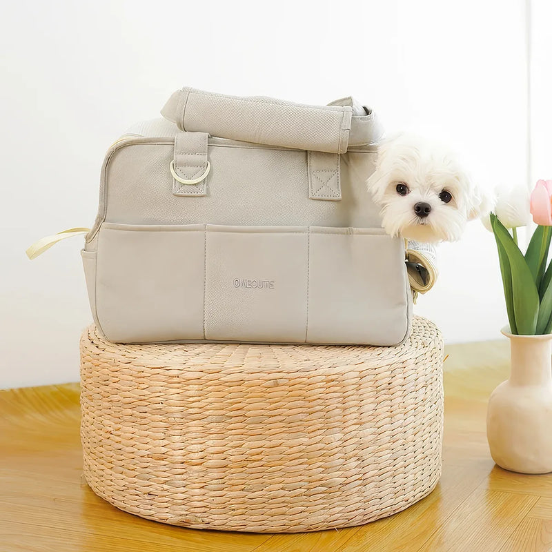 portable dog carrier shoulder bag, view 9 - MRSLM