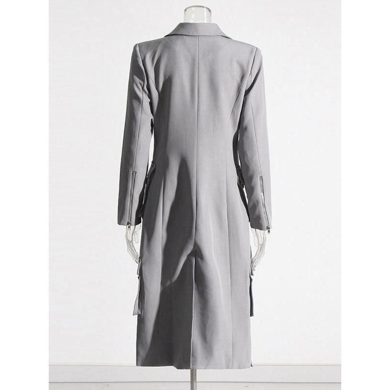 patchwork trench coat, view 3 - MRSLM
