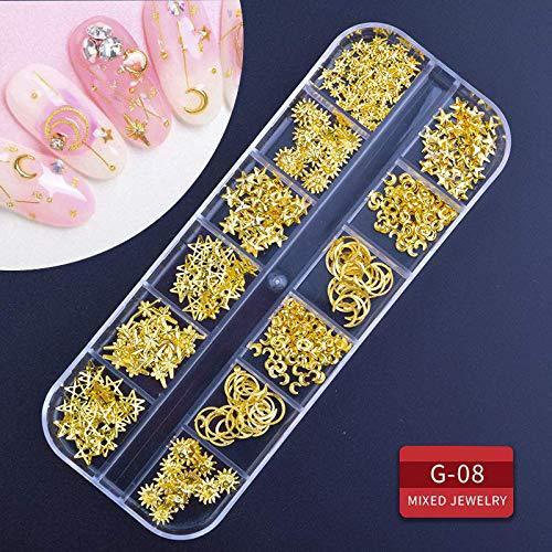 Nail pearl rivet shell jewelry set, view 5 - MRSLM