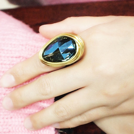 exaggerated crystal ring for women, view 6 - MRSLM