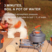 portable folding camping gas stove, view 6 - MRSLM