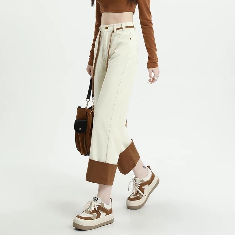high waist wide leg jeans, view 3 - MRSLM