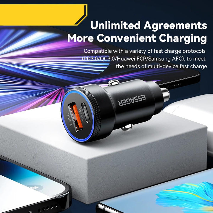 54W USB Car Charger with 5A Fast Charging