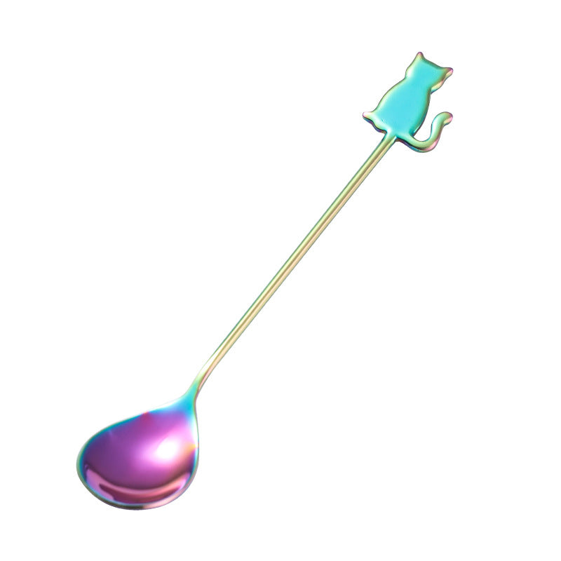 Cat stainless steel coffee spoon, view 9 - MRSLM