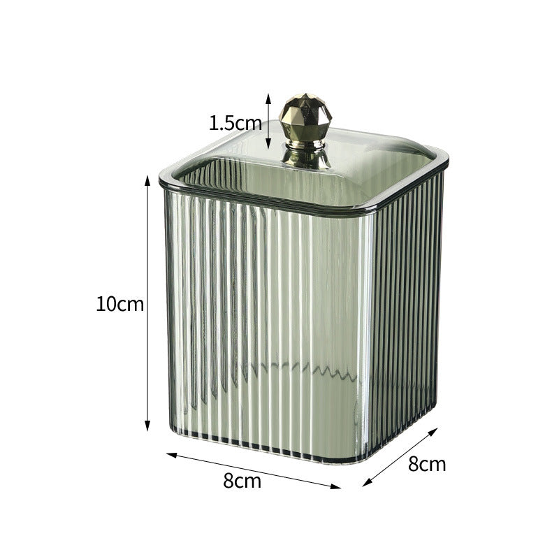 clear acrylic qtip holder, view 2 - MRSLM