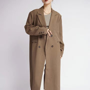 coffee trench coat for women - MRSLM
