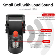 compact safety bicycle bell, view 7 - MRSLM