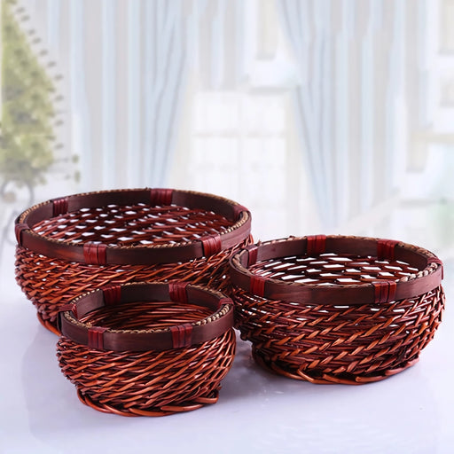 hand-woven wicker storage basket - MRSLM
