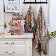 microfiber floral bathroom towel set - MRSLM